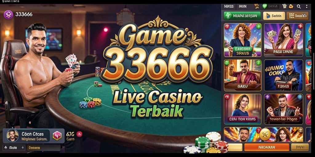 Tampilan permainan Live Casino yang seru dan interaktif.