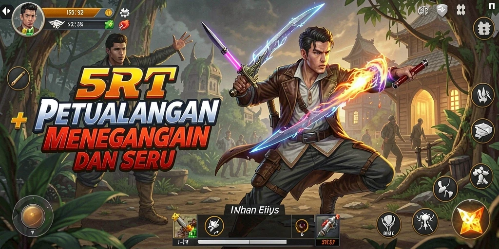 Tampilan gameplay menampilkan karakter menjelajahi dunia yang luas dan penuh tantangan.