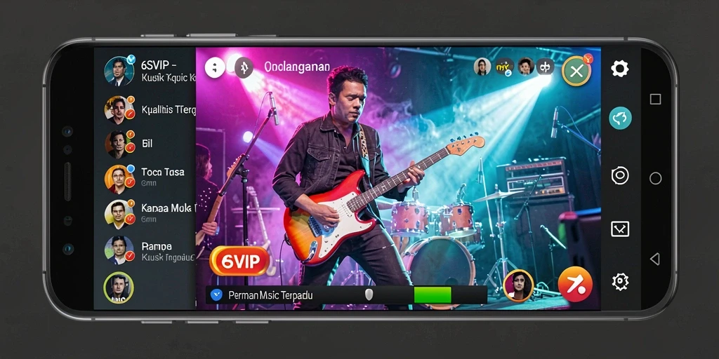 Gambaran gameplay <strong>6SVIP</strong> dengan berbagai fitur musik.
