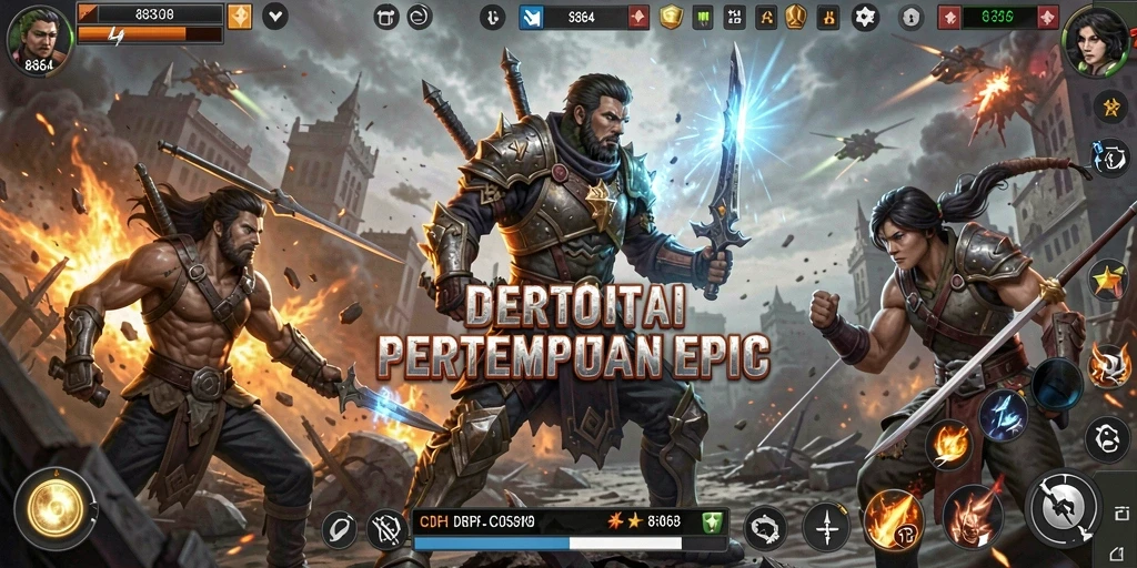 Gameplay ARPG seru dengan pertempuran dinamis dan karakter yang kaya.