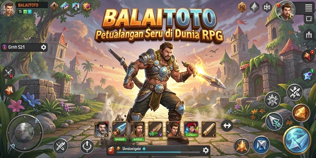 Tampilan gameplay menegangkan dalam dunia RPG fantasi.