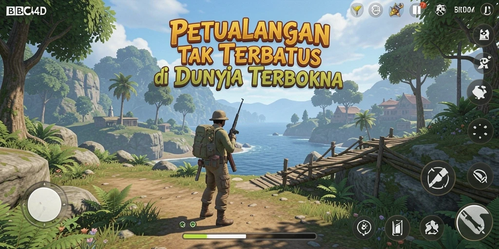 Tampilan menakjubkan dari gameplay BBCA4D di dunia Open World.