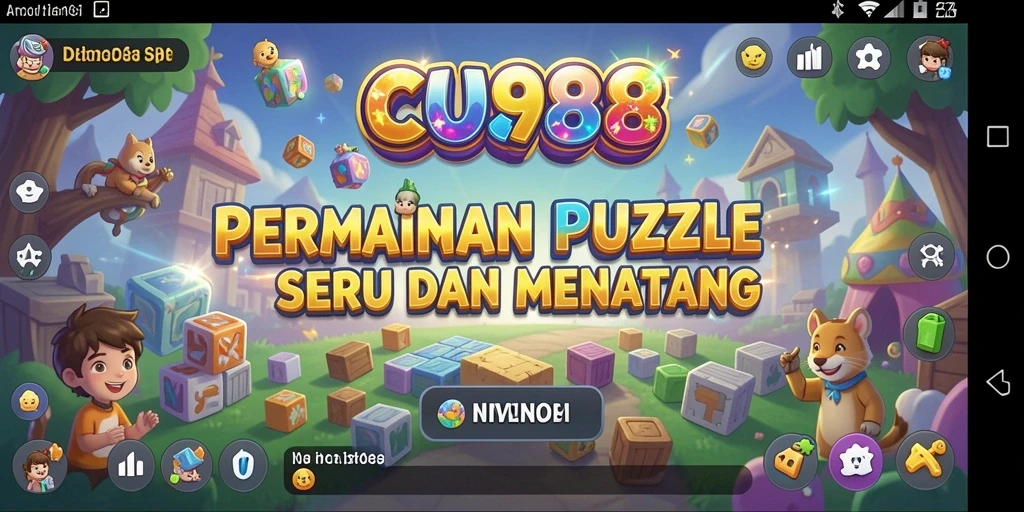 Tangkapan layar gameplay seru dari game Puzzle CU888.