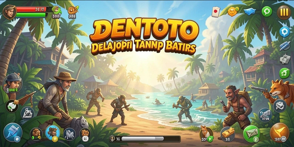 Screenshot gameplay saat menjelajahi dunia terbuka DENTOTO.