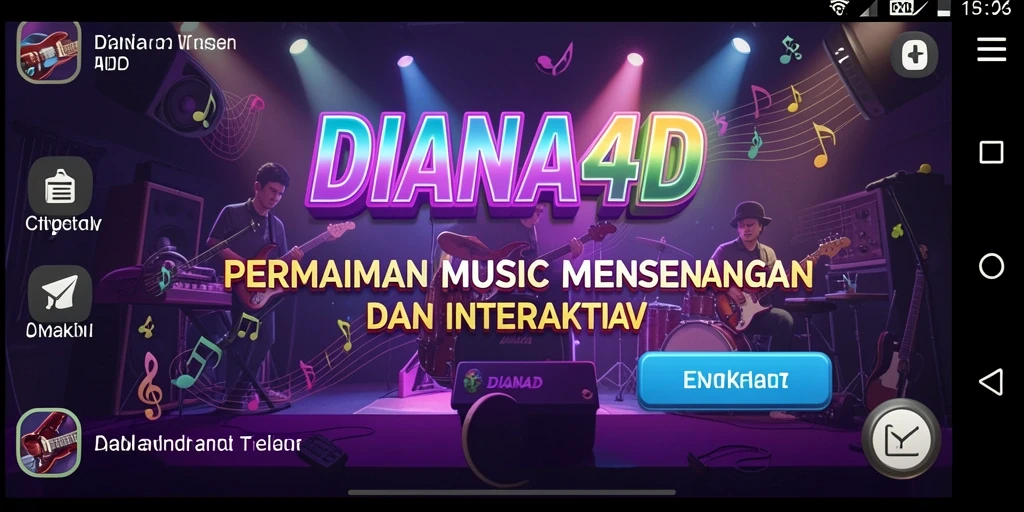 Tampilan gameplay DIANA4D yang penuh warna dan interaktif.