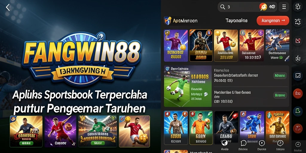 Tampilan interaktif dari gameplay FANGWIN88 yang menarik dan informatif.