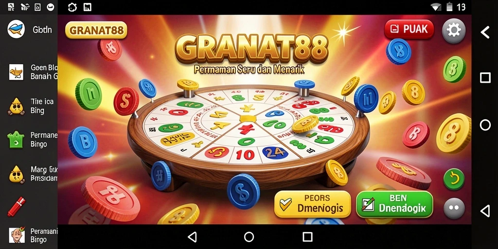 Screenshot gameplay Bingo dari GRANAT88 yang seru dan menantang.