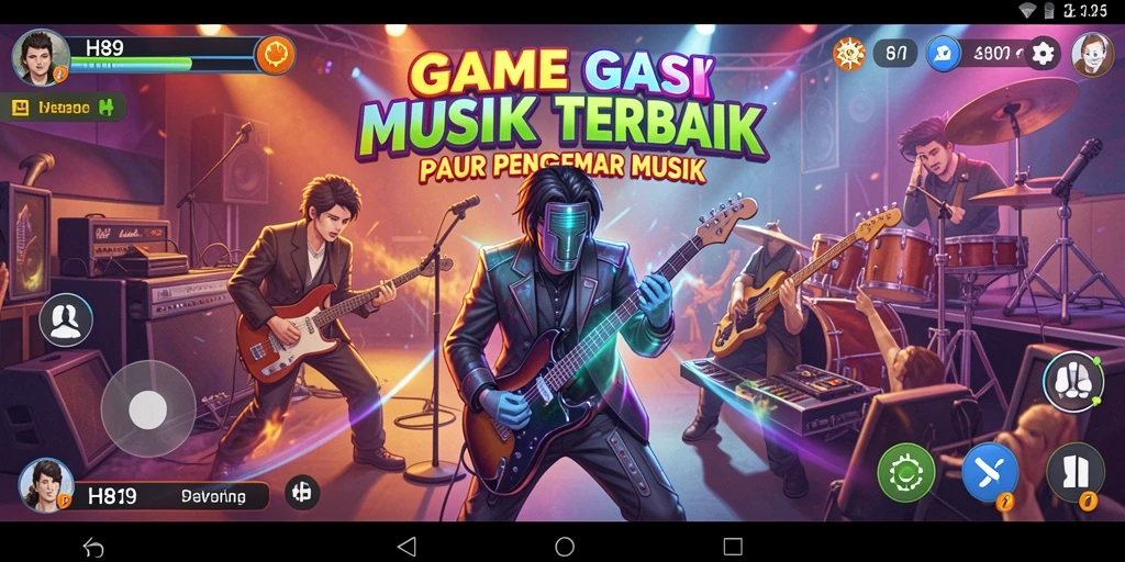 Tampilan gameplay H89 yang seru dan interaktif dengan musik.