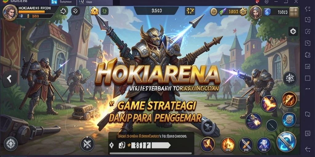 Tampilan dinamis dari gameplay HOKIARENA yang menegangkan.