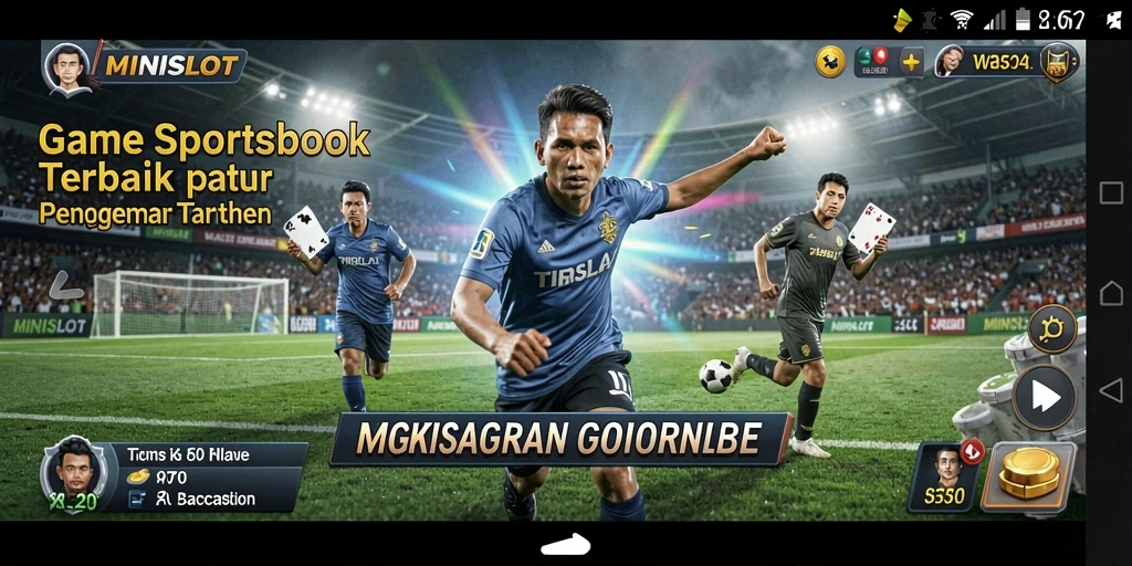 Tampilan gameplay menarik dengan berbagai pilihan taruhan olahraga.