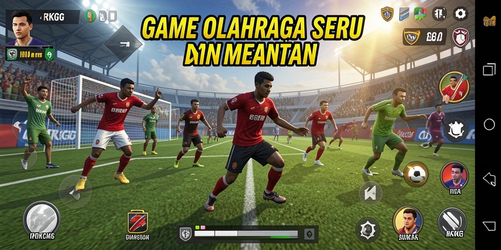 Tampilan gameplay yang penuh aksi di RKGG.