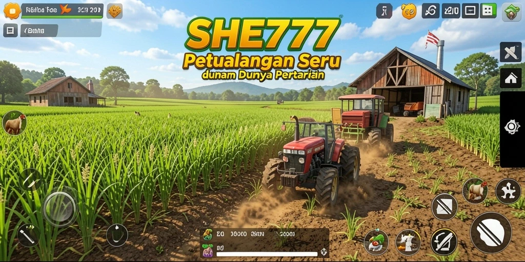 Gameplay menyenangkan dengan berbagai pilihan pertanian dan hewan.