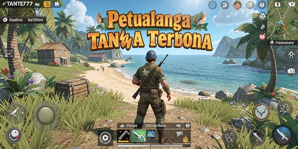 Tampilan menakjubkan dari gameplay TANTE777 di dunia terbuka.