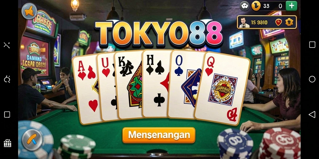 Screenshot gameplay seru TOKYO88 menampilkan aksi Domino yang mendebarkan.